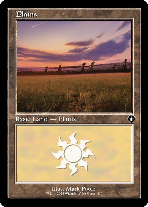 【Foil】【EN】平地/Plains [CMM] 無C No.439