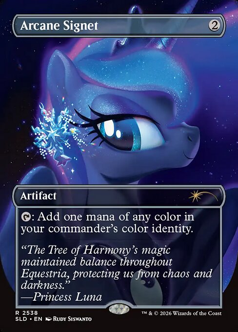 ドワーフ語】【ボーダーレス】【Foil】【EN】秘儀の印鑑/Arcane Signet