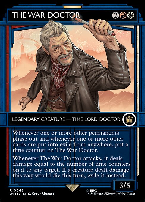 【ショーケース】【Foil】【EN】ウォードクター/The War Doctor [WHO] 金R No.548
