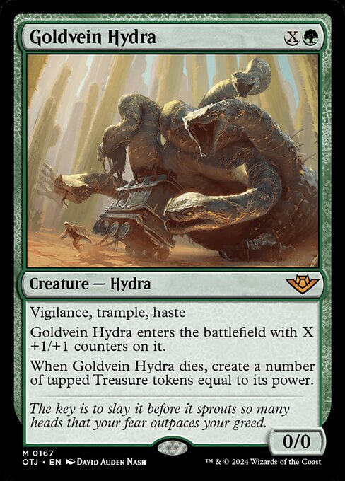 【EN】金脈のハイドラ/Goldvein Hydra [OTJ] 緑M No.167