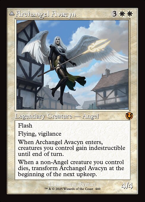 【Foil】【EN】大天使アヴァシン // 浄化の天使、アヴァシン/Archangel Avacyn // Avacyn, the Purifier [INR] 白M No.449