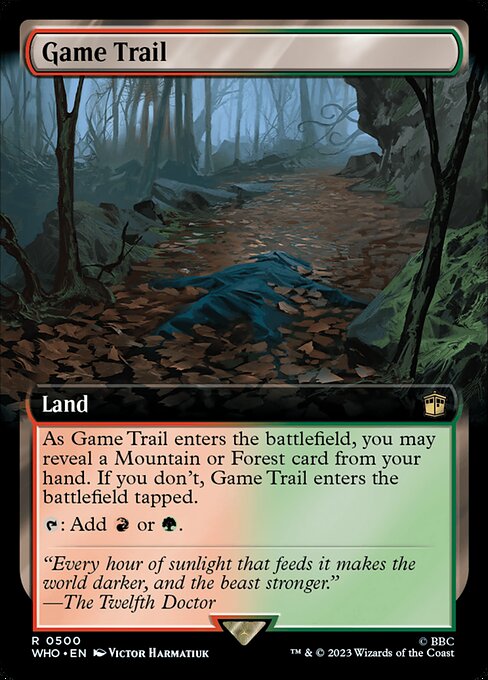 【拡張アート】【Foil】【EN】獲物道/Game Trail [WHO] 無R No.500