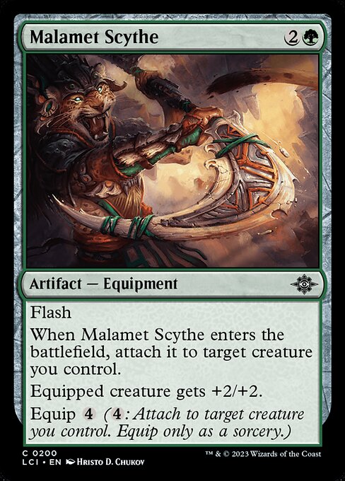 【Foil】【EN】マラメトの鎌/Malamet Scythe [LCI] 茶C No.200