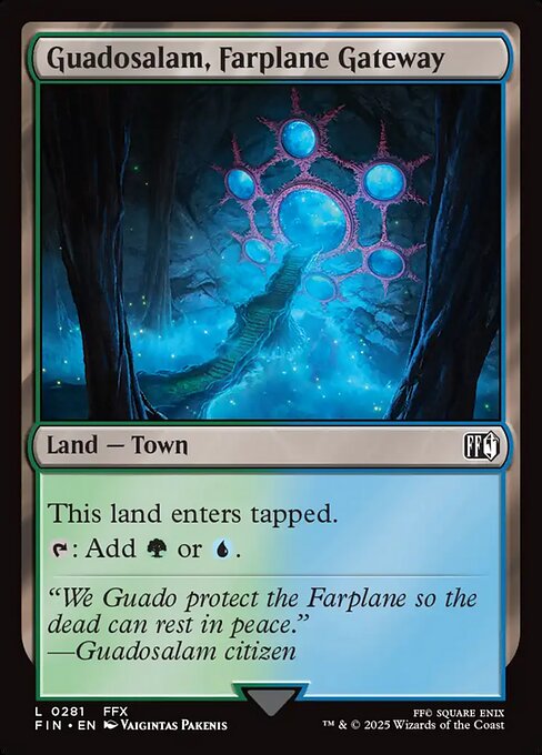【Foil】【EN】異界に通じる門、グアドサラム/Guadosalam, Farplane Gateway [FIN] 土地C No.281
