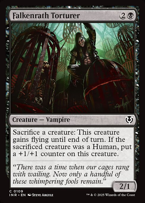 【Foil】【EN】ファルケンラスの拷問者/Falkenrath Torturer [INR] 黒C No.109