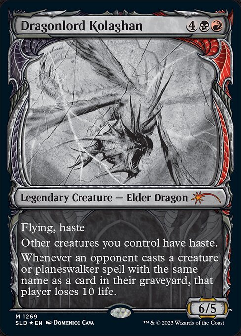 【ショーケース】【Foil】【EN】龍王コラガン/Dragonlord Kolaghan [SLD] 金M No.1269