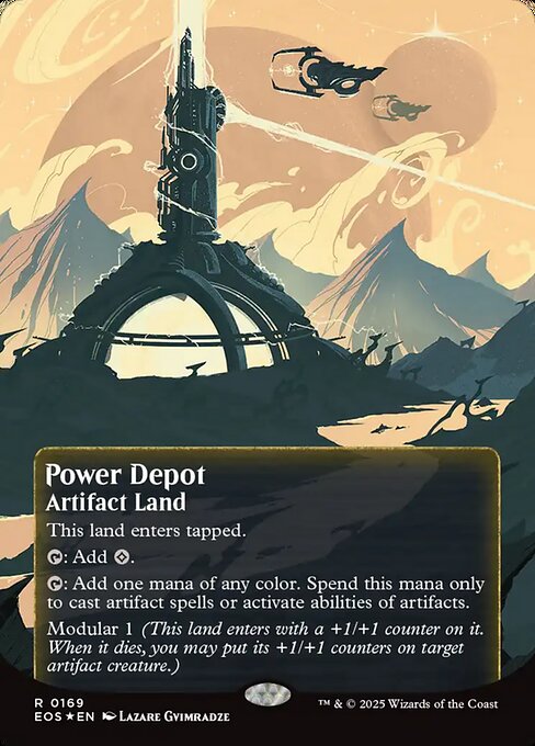 【ボーダレス】【ギャラクシーFoil】【EN】魔力倉庫/Power Depot [EOS] 土地R No.169