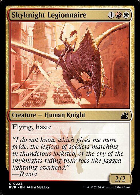【Foil】【EN】空騎士の軍団兵/Skyknight Legionnaire [RVR] 金C No.225