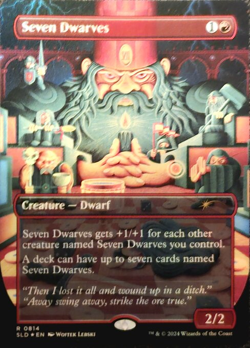 【ボーダレス】【Foil】【EN】七人の小人/Seven Dwarves [SLD] 赤R No.814