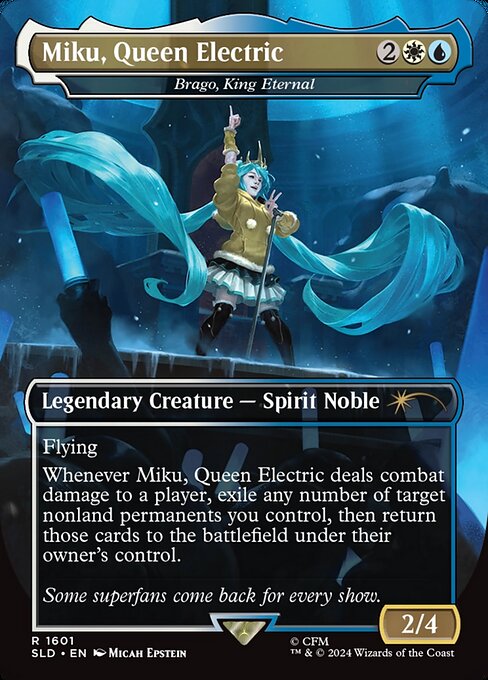 【フルアート】【Foil】【EN】永遠王、ブレイゴ/Brago, King Eternal [SLD] 金R No.1601