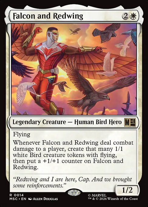 【EN】ファルコンとレッドウイング/Falcon and Redwing [MSC] 白R No.14