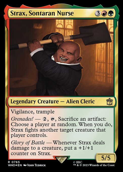 【サージFoil】【Foil】【EN】ソンターランの看護師、ストラックス/Strax, Sontaran Nurse [WHO] 金R No.765