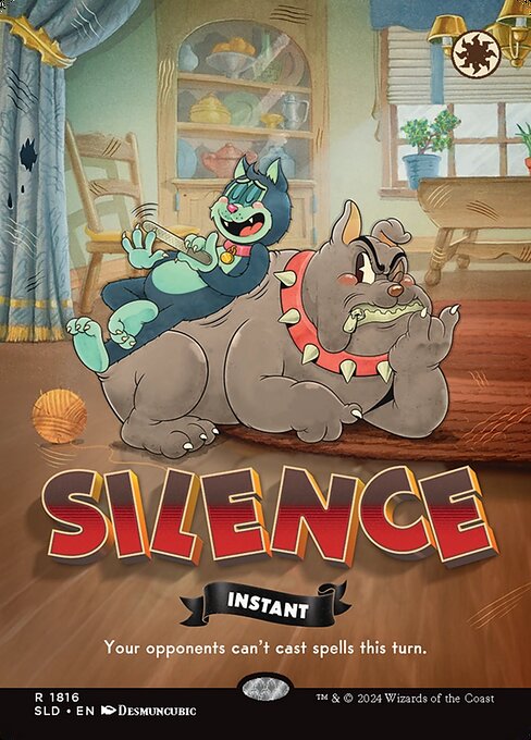 【ボーダレス】【Foil】【EN】Silence [SLD] 白R No.1816