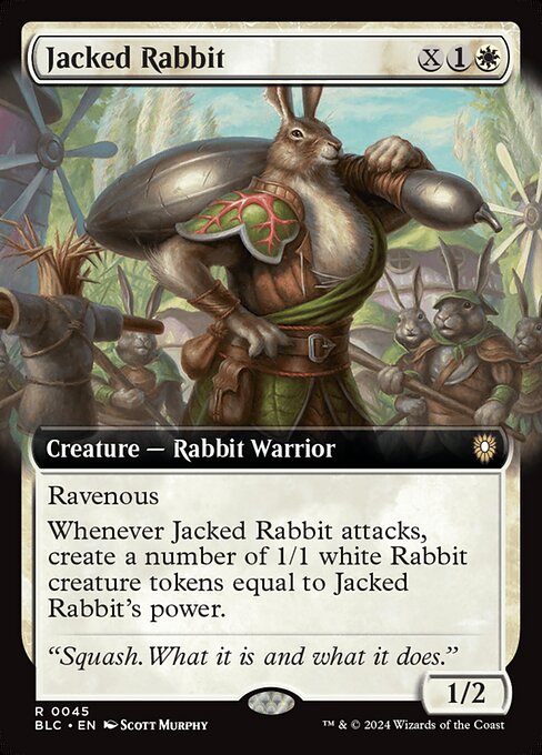 【Foil】【EN】頑健な兎/Jacked Rabbit [BLC] 白R No.45