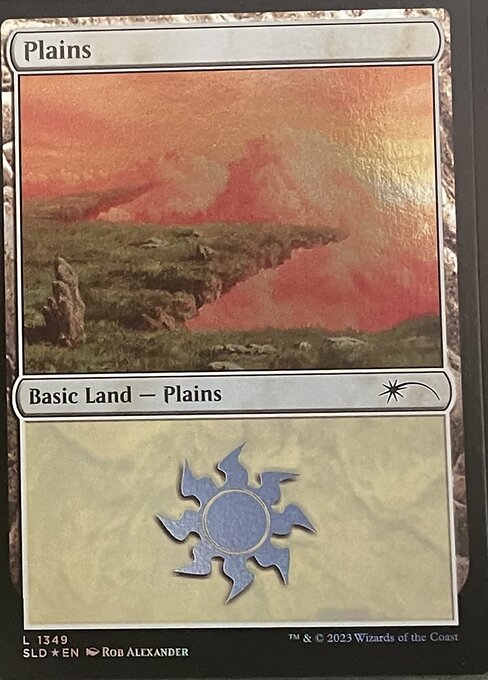 【Foil】【EN】平地/Plains [SLD] 無C No.1349