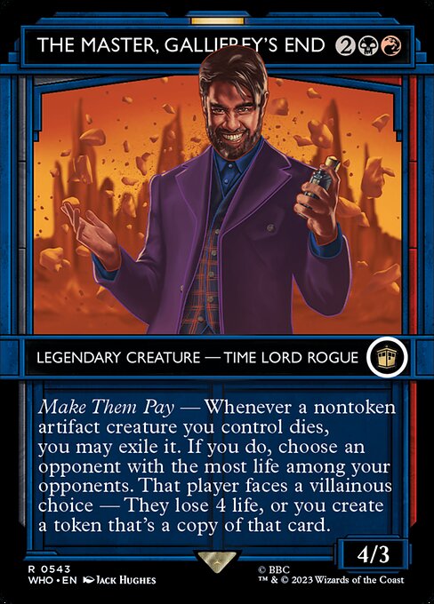 【ショーケース】【Foil】【EN】ギャリフレイの終焉、マスター/The Master, Gallifrey's End [WHO] 金R No.543