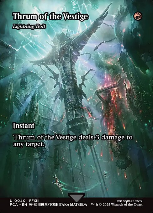【ショーケース】【Foil】【EN】CA]稲妻/Lightning Bolt [F 赤U No.40