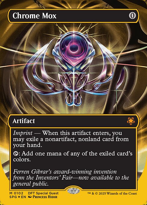 【ボーダレス】【ファーストプレイスFoil】【EN】金属モックス/Chrome Mox [SPG] 茶M No.102
