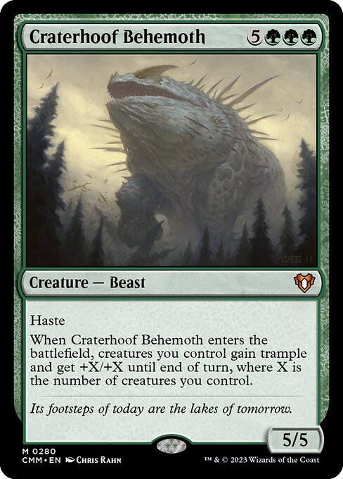 【EN】孔蹄のビヒモス/Craterhoof Behemoth [CMM] 緑M No.280