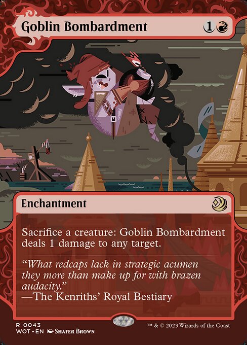 【Foil】【EN】ゴブリンの砲撃/Goblin Bombardment [WOT] 赤R No.43