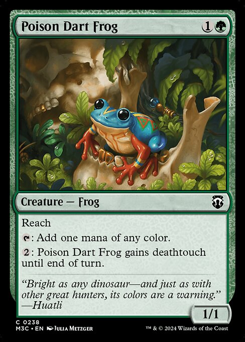 【リップルFoil】【EN】ヤドクガエル/Poison Dart Frog [M3C] 緑C No.238