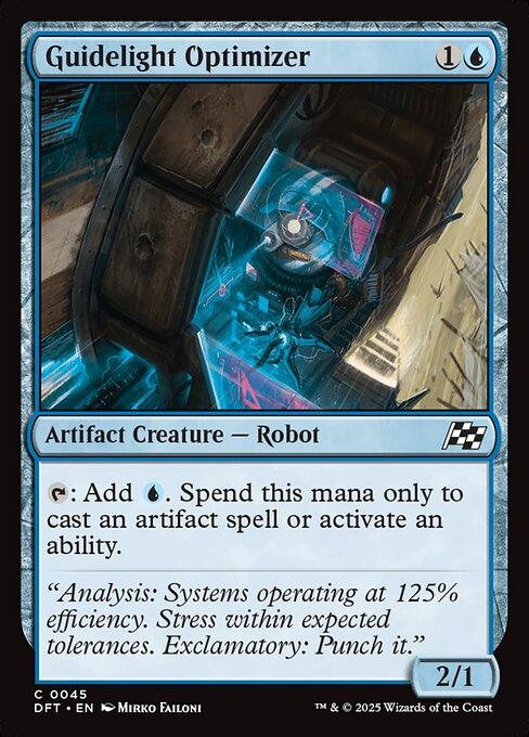 【Foil】【EN】ガイドライトの最適化技師/Guidelight Optimizer [DFT] 青C No.45