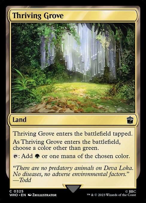 【Foil】【EN】興隆する木立/Thriving Grove [WHO] 無C No.325