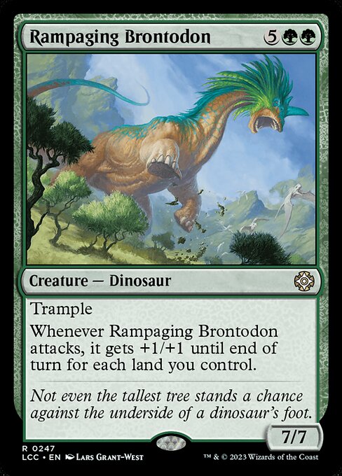 【EN】暴れ回るブロントドン/Rampaging Brontodon [LCC] 緑R No.247