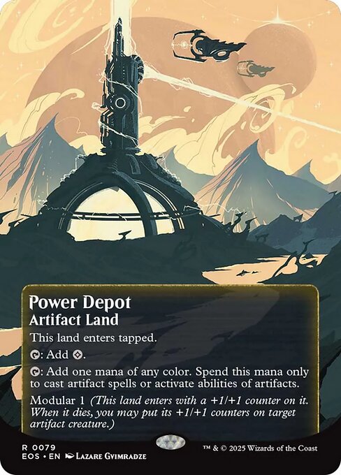 【ボーダレス】【Foil】【EN】魔力倉庫/Power Depot [EOS] 土地R No.79