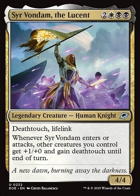 【EN】輝きたる者、ヴォンダム卿/Syr Vondam, the Lucent [EOE] 金U No.232