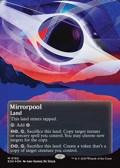 【ボーダレス】【ギャラクシーFoil】【EN】鏡の池/Mirrorpool [EOS] 土地M No.162