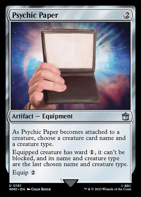 【Foil】【EN】サイキックペーパー/Psychic Paper [WHO] 茶U No.181