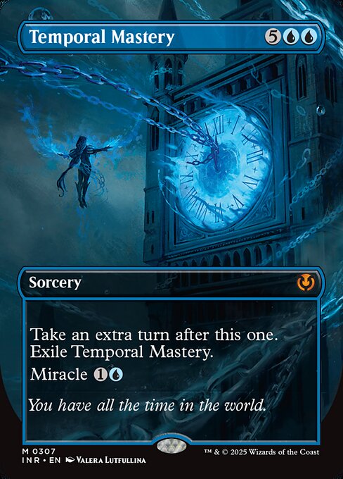 【ボーダレス】【Foil】【EN】時間の熟達/Temporal Mastery [INR] 青M No.307