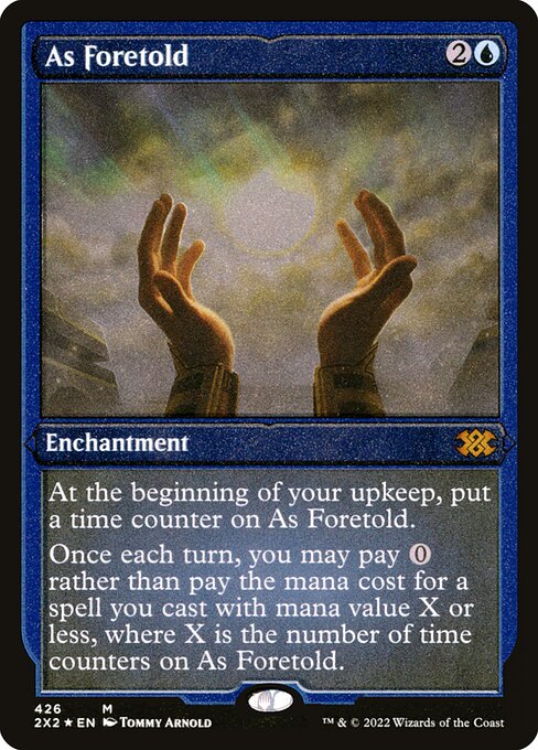 【エッチングFoil】【EN】予言により/As Foretold [2X2] 青M No.426