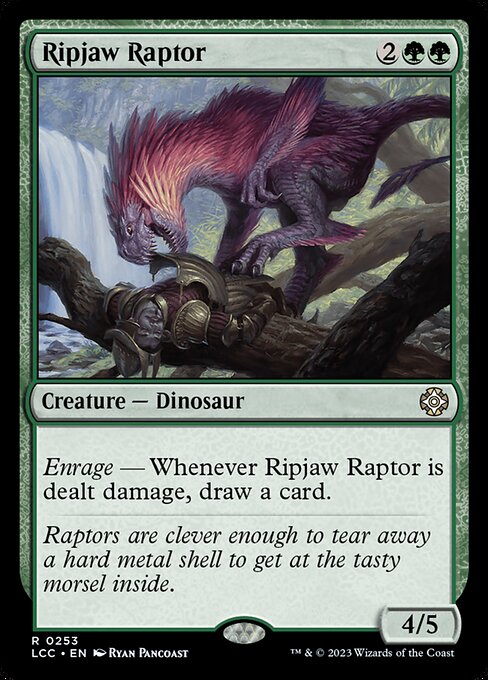 【EN】切り裂き顎の猛竜/Ripjaw Raptor [LCC] 緑R No.253