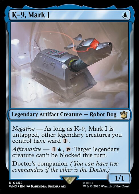 【サージFoil】【Foil】【EN】K-9 マークI型/K-9, Mark I [WHO] 青R No.652
