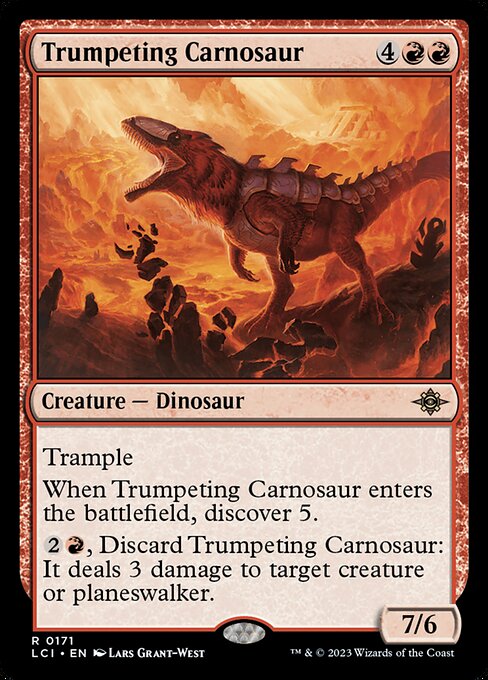 【EN】嘶くカルノサウルス/Trumpeting Carnosaur [LCI] 赤R No.171