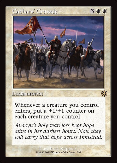 【Foil】【EN】聖戦士の進軍/Cathars' Crusade [INR] 白R No.337