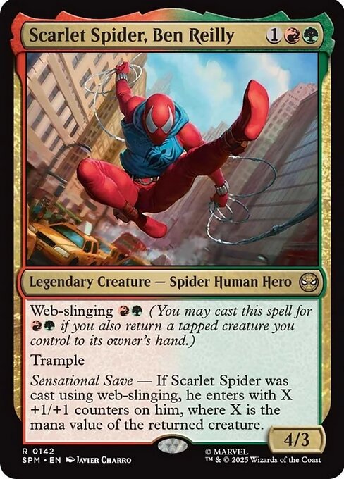 【EN】スカーレット・スパイダー、ベン・ライリー/Scarlet Spider, Ben Reilly [SPM] 金R No.142
