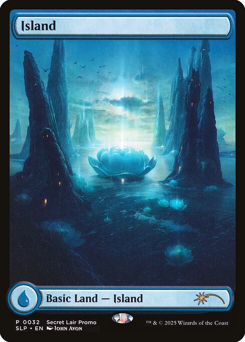 【Foil】【EN】Island [SLP] 土地R No.32