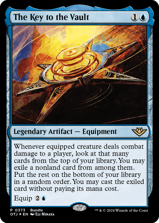 【Foil】【JP】The Key to the Vault [OTJ] 青R No.373