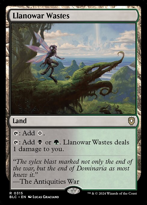 【EN】ラノワールの荒原/Llanowar Wastes [BLC] 土地R No.315