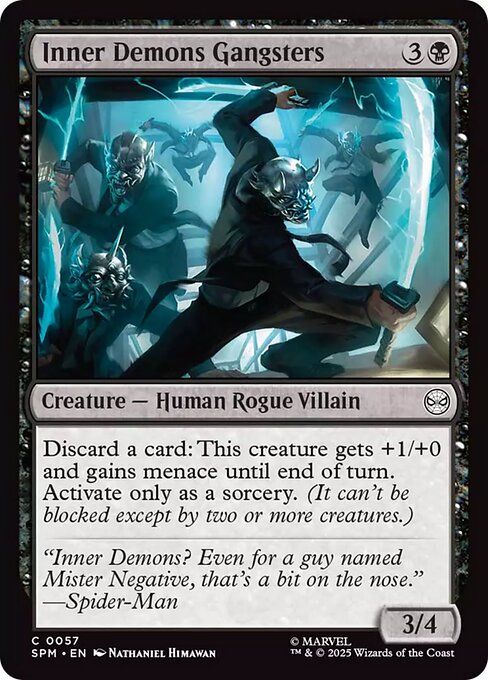 【Foil】【EN】インナーデーモンズの団員/Inner Demons Gangsters [SPM] 黒C No.57
