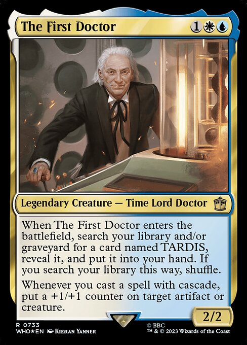 【サージFoil】【Foil】【EN】初代ドクター/The First Doctor [WHO] 金R No.733