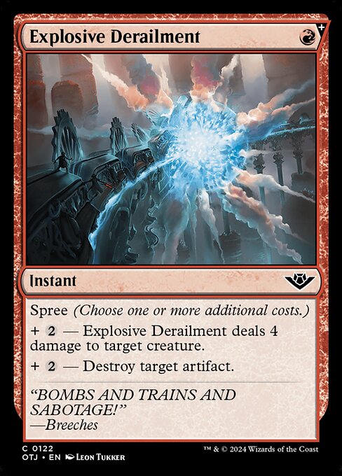 【Foil】【EN】爆発的な脱線/Explosive Derailment [OTJ] 赤C No.122