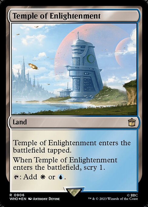 【サージFoil】【Foil】【EN】啓蒙の神殿/Temple of Enlightenment [WHO] 無R No.906