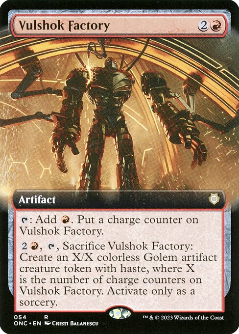 【拡張アート】【EN】ヴァルショク工場/Vulshok Factory [ONC] 赤R No.54
