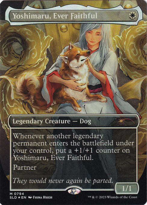 【ボーダレス】【Foil】【EN】永久忠義の義丸/Yoshimaru, Ever Faithful [SLD] 白M No.794