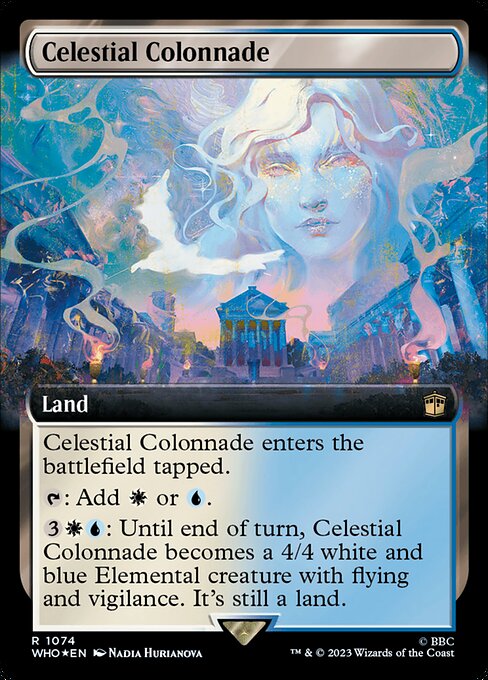 【サージFoil】【拡張アート】【Foil】【EN】天界の列柱/Celestial Colonnade [WHO] 無R No.1074