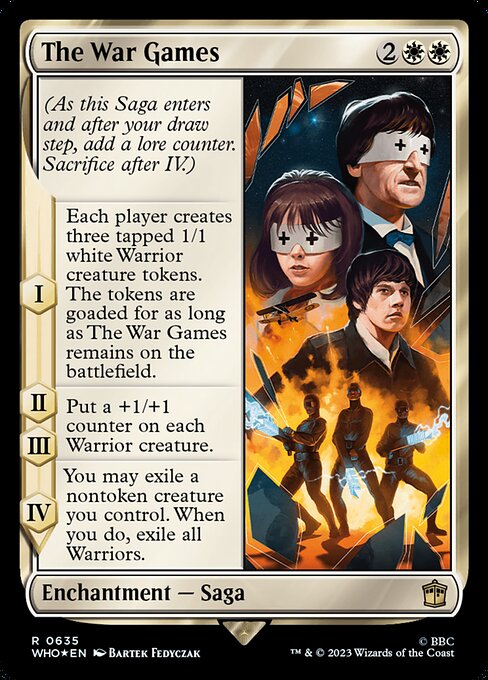 【サージFoil】【Foil】【EN】ウォー・ゲームズ/The War Games [WHO] 白R No.635